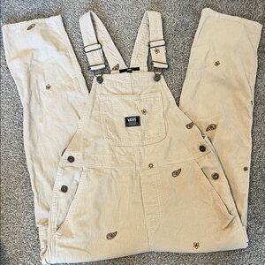 Vans corduroy embroidered overalls